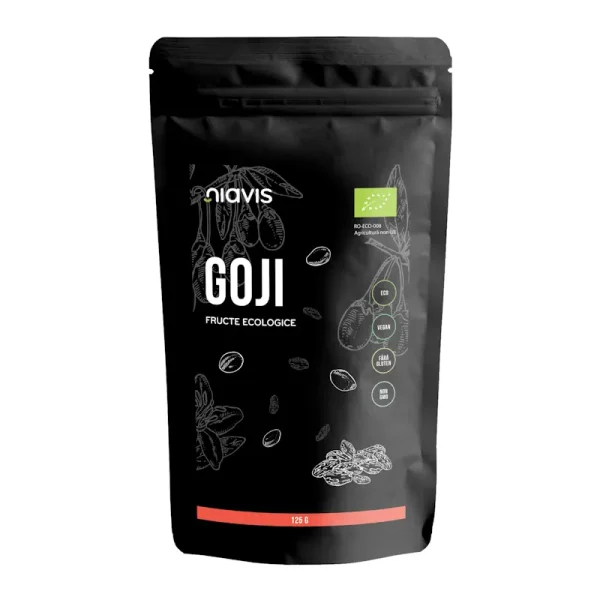 Fructe de goji ecologice, 125g, Niavis