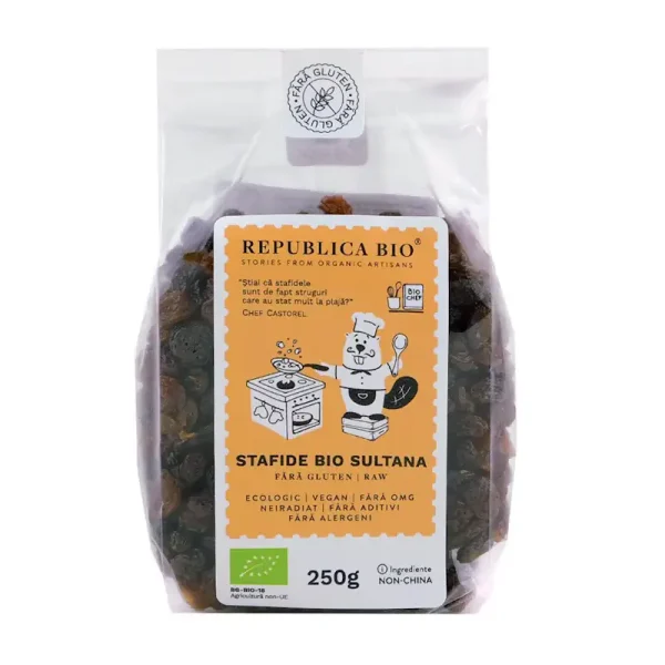 Stafide Bio Sultana, 250 g, Republica Bio